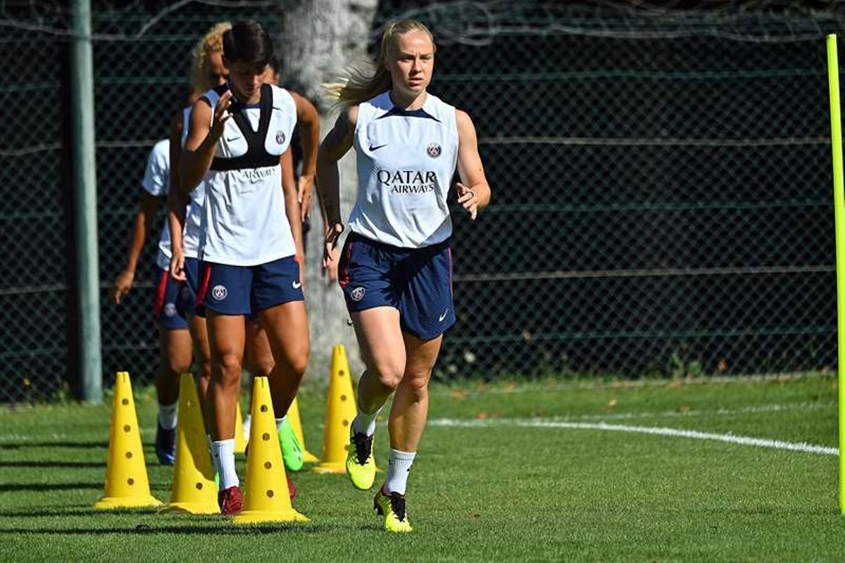 Un entrenament dels últims dies del Paris Saint-Germain Football Club, a París