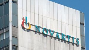 Archivo - Fachada de Novartis.