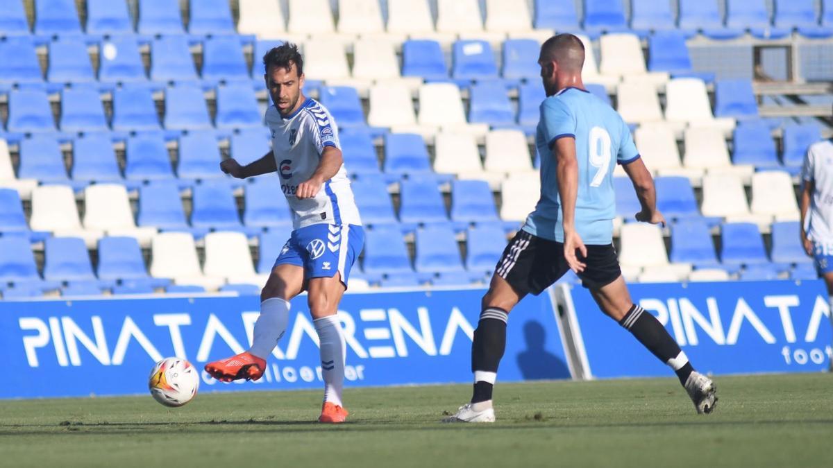 Carlos Ruiz, en el partido ante el Cartagena.