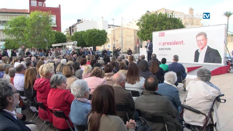 Ximo Puig respalda públicamente a la candidata socialista de Sant Joan d´Alacant Esther Donate