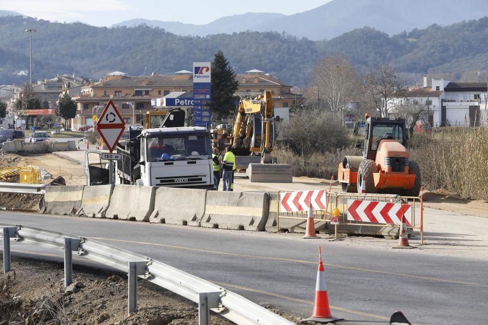 Comencen les obres de drenatge de la carretera de la vergonya