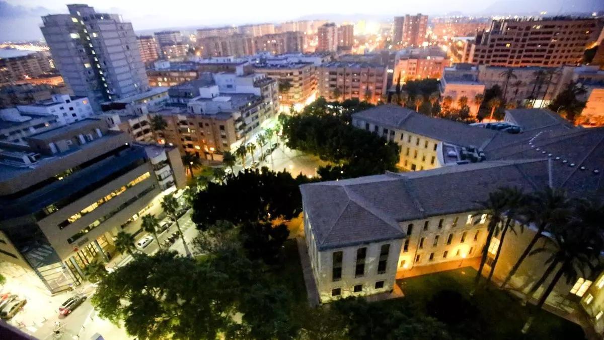 Vista general de las sedes judiciales de Benalúa y Pardo Gimeno de Alicante.