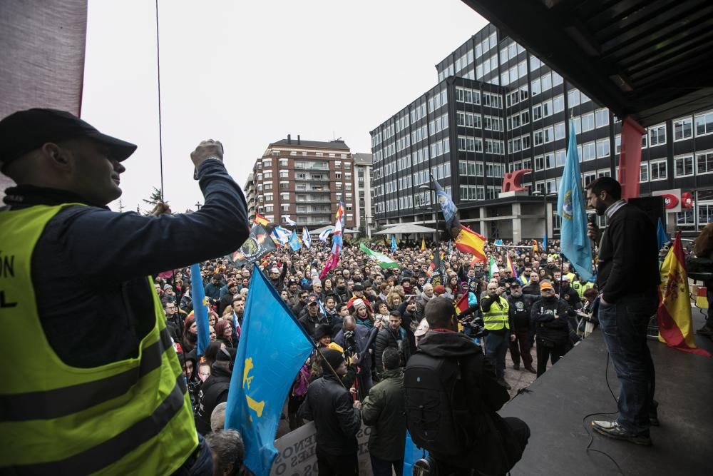 Manifestación policias en Oviedo