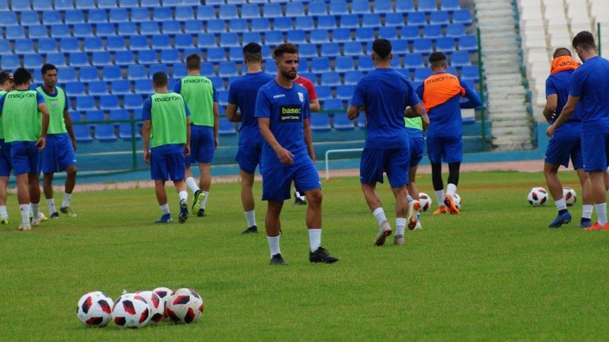 Entrenamiento de pretemporada del UD Melilla.