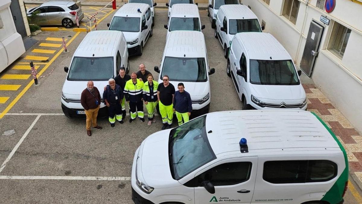 El Área Sanitaria Este de Málaga Axarquía renueva la flota de transporte de material de sus centros sanitarios