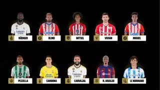 Madrid, Barça y Girona, los dominadores del 'Equipo de la temporada' de la Liga