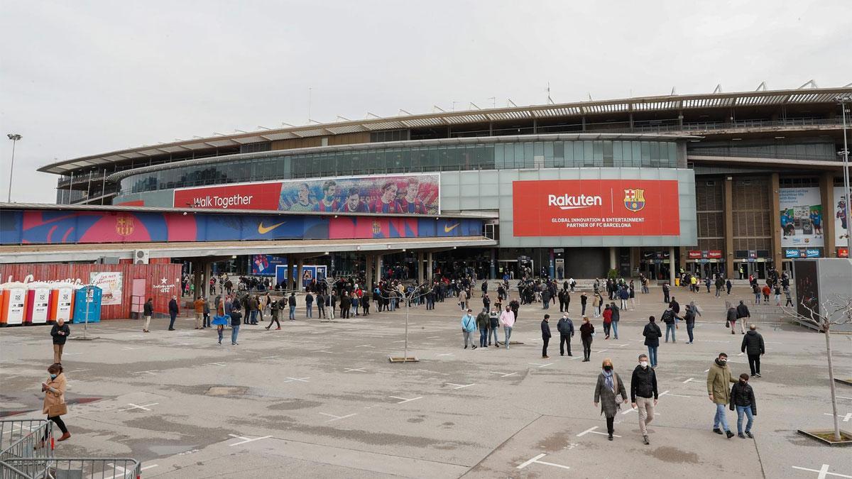 El Camp Nou, durante la jornada electoral del FC Barcelona