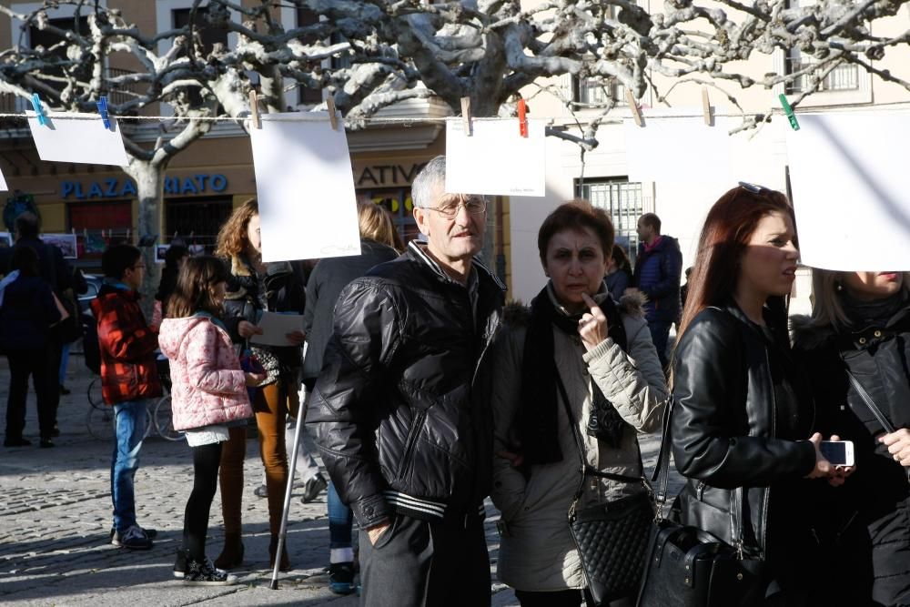 Iniciativa "Secado" en la plaza de Viriato