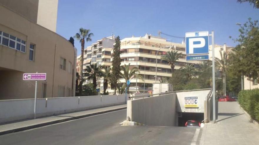 El parking está junto a un recinto hospitalario