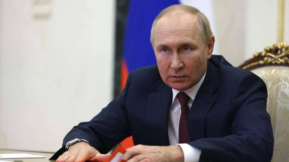 El presidente ruso, Vladímir Putin, durante una reunión del Consejo de Seguridad.