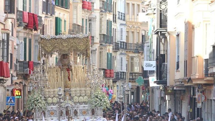 Una imagen tomada en las calles de Málaga, durante esta Semana Santa.