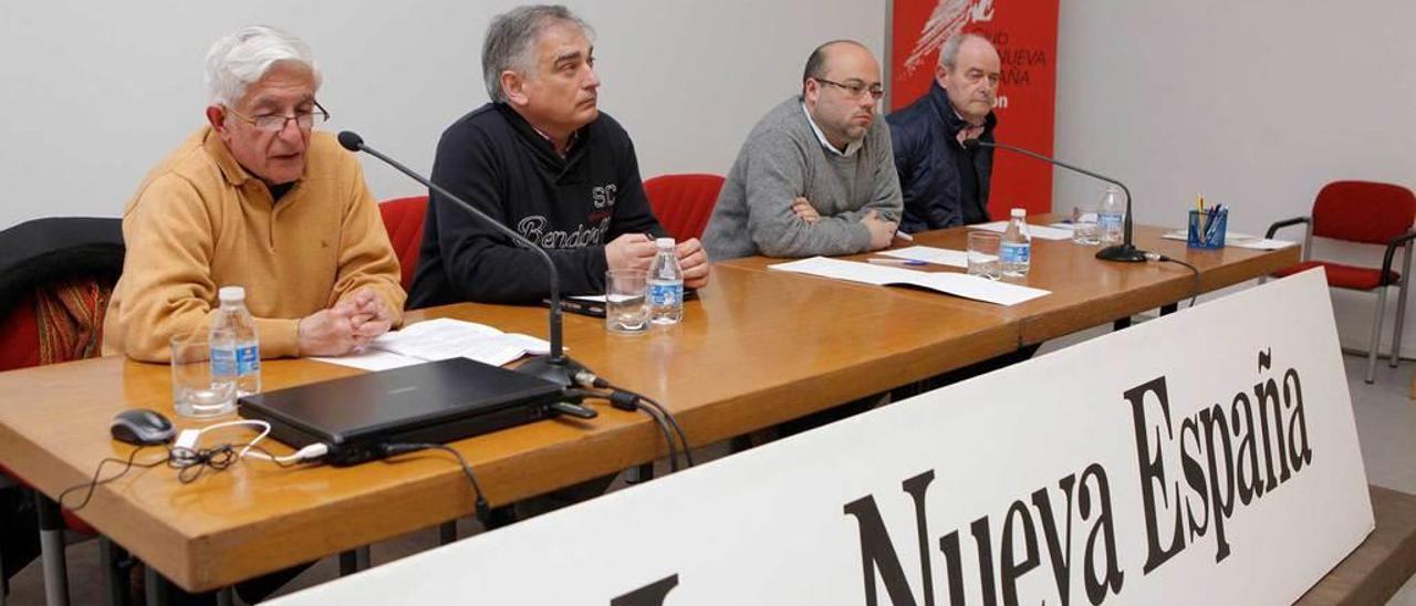 Desde la izquierda, Santi Martínez, Ángel Gallego, José Manuel San Emeterio y Nacho Fonseca.