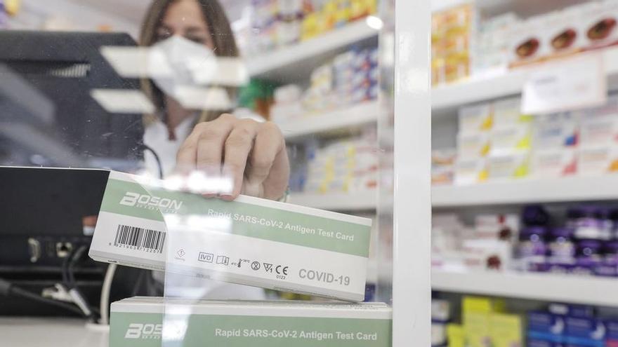 Test de antígenos en una farmacia.