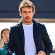 Fernando Alonso, este jueves a su llegada al circuito de Silverstone