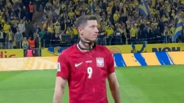 La tristeza de Lewandowski tras quedarse sin Mundial