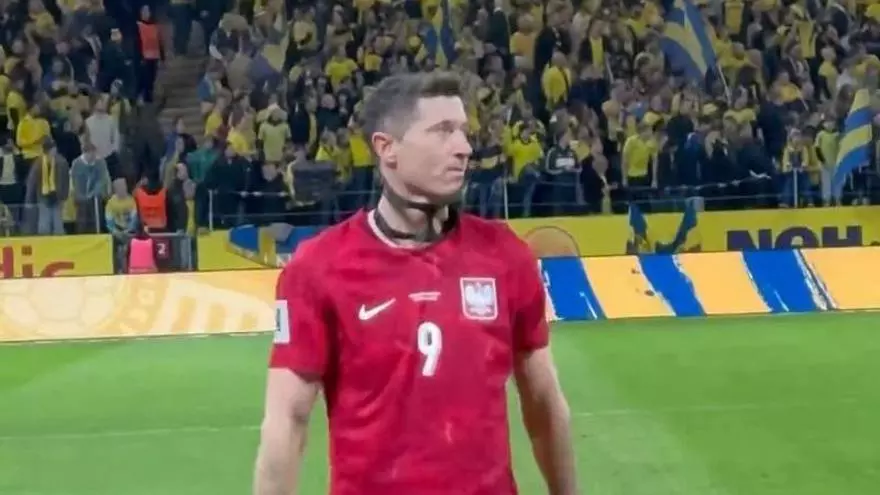 La tristeza de Lewandowski tras quedarse sin Mundial