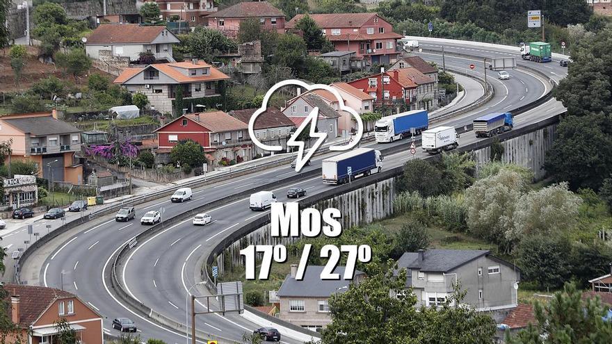 El tiempo en Mos: previsión meteorológica para hoy, viernes 28 de junio