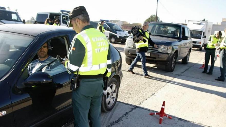 Control de alcoholemia en una carretera de la Región.