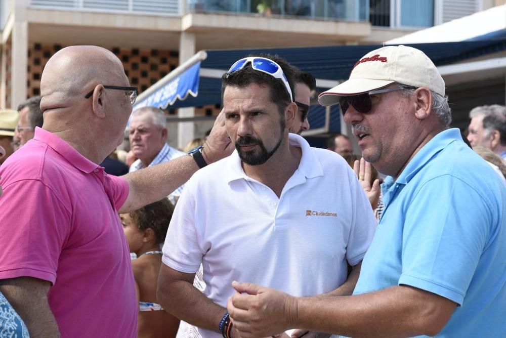 Protestas por el estado del Mar Menor en Los Nieto