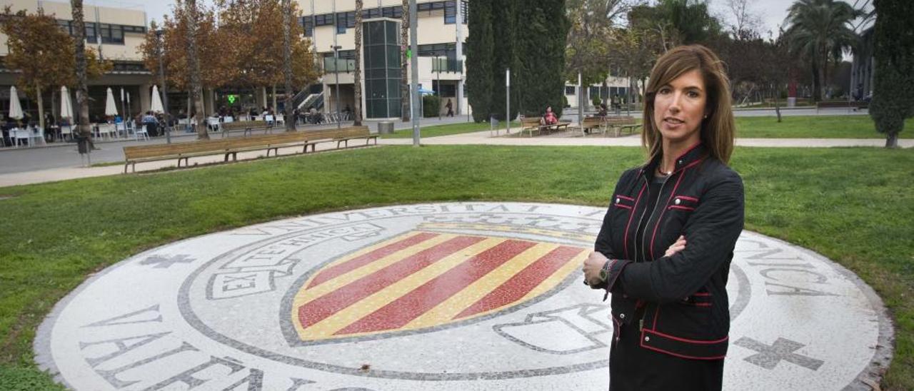 Mónica Bragado, en la Universitat Politècnica de Valencia.