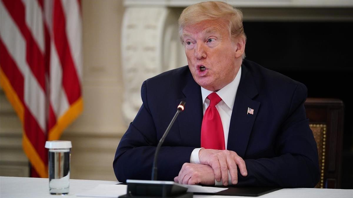 El presidente de EEUU, Donald Trump, en la Casa Blanca.