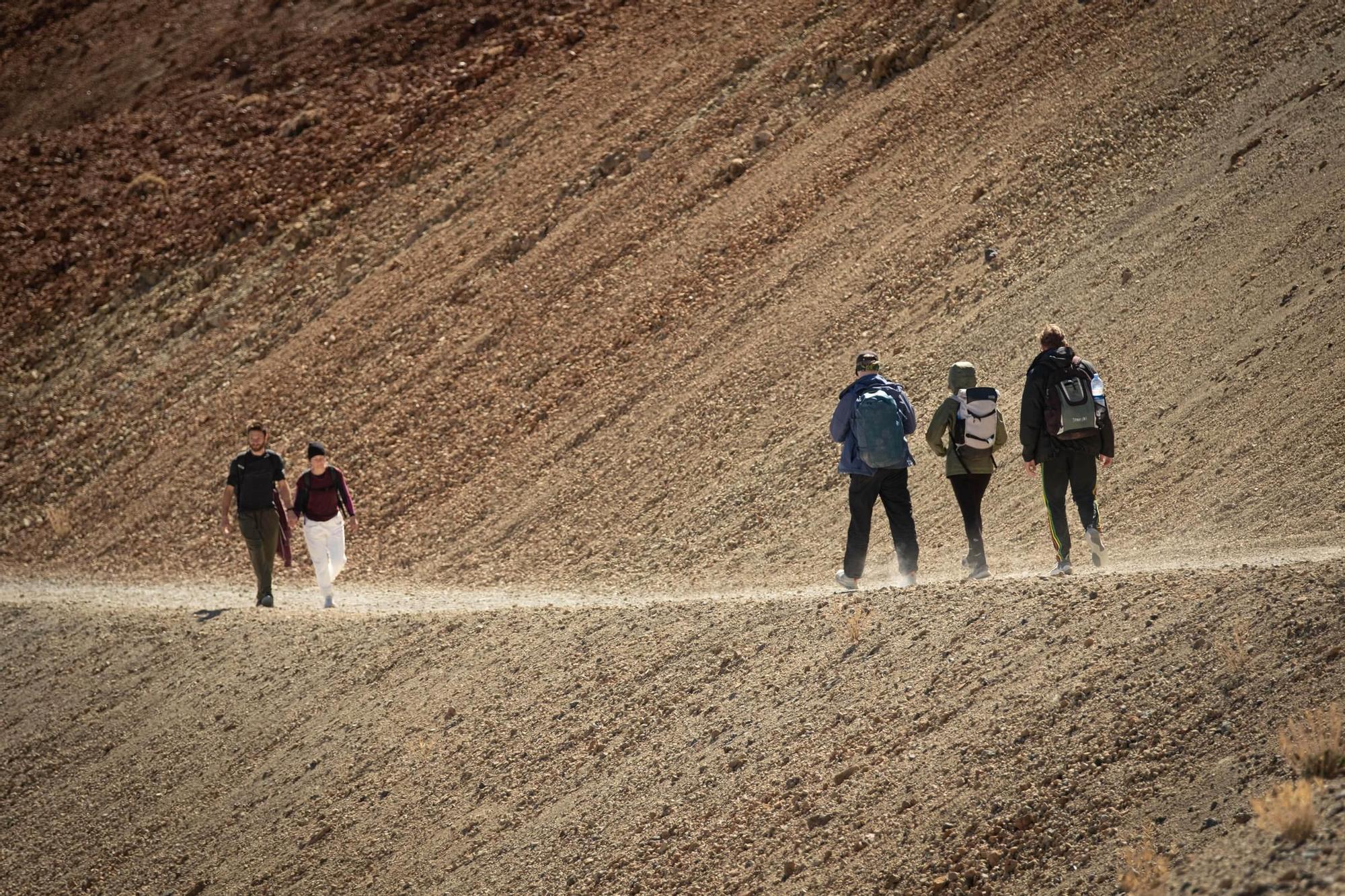 Rescate de senderistas turistas en el Parque Nacional del Teide