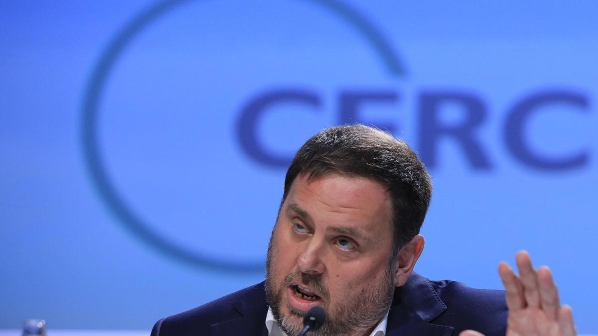 El 'vicepresident' y 'conseller' de Economia, Oriol Junqueras, en Sitges.