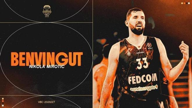 Todos los detalles del fichaje de Mirotic por Valencia Basket: contrato, cupo, trayectoria y palmarés