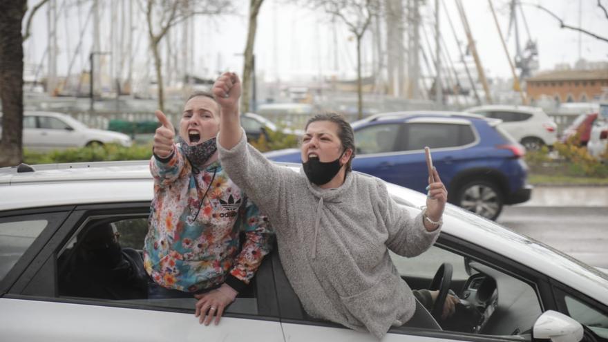 Así ha sido la manifestación motorizada de los restauradores en Palma