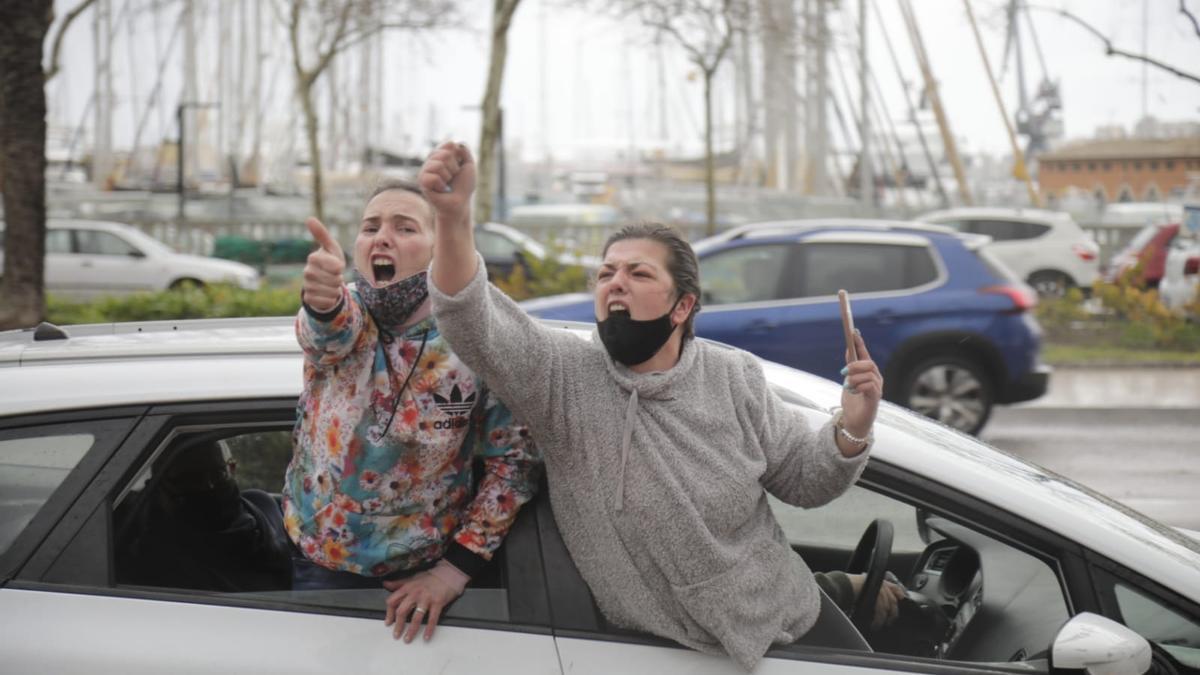 Así ha sido la manifestación motorizada de los restauradores en Palma