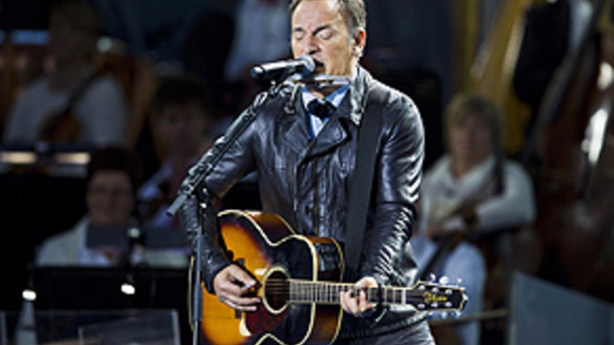 Bruce Springsteen, en un concierto de homenaje a las víctimas del atentado de Utoya celebrado en Oslo (Noruega) el 22 de julio