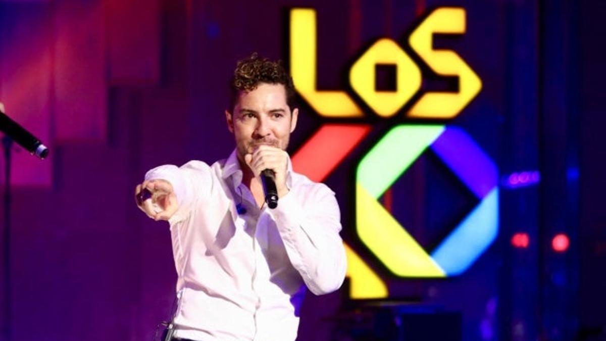 David Bisbal durante el concierto Los40 Básico Opel Corsa