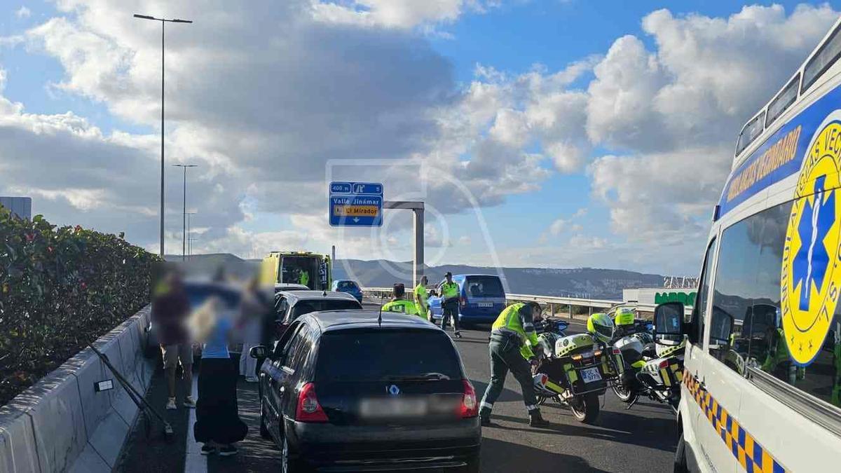 Fotografía tras el accidente de tráfico.