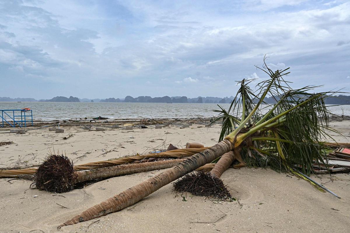 El súper tifón Yagi azota el norte de Vietnam