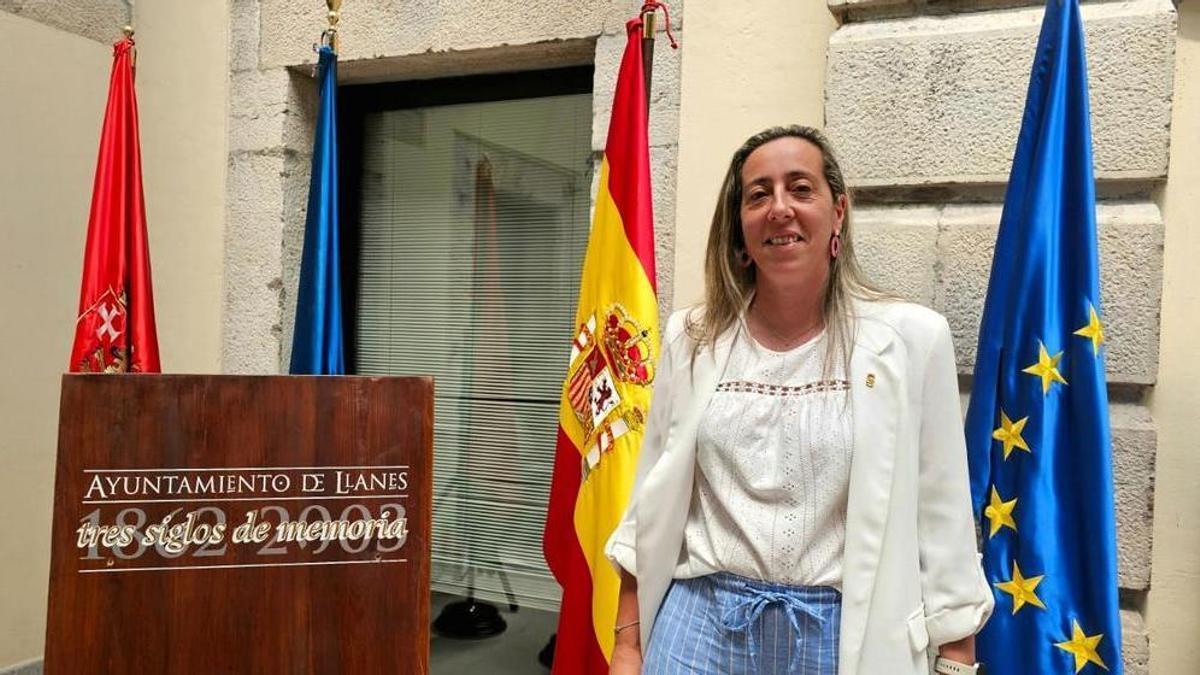 Vanesa Álvarez Muñoz, este viernes, tras el pleno municipal.