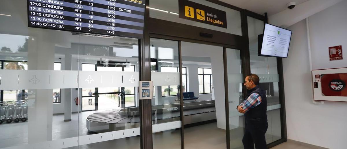 Terminal del aeropuerto de Córdoba, lista para recibir viajeros.