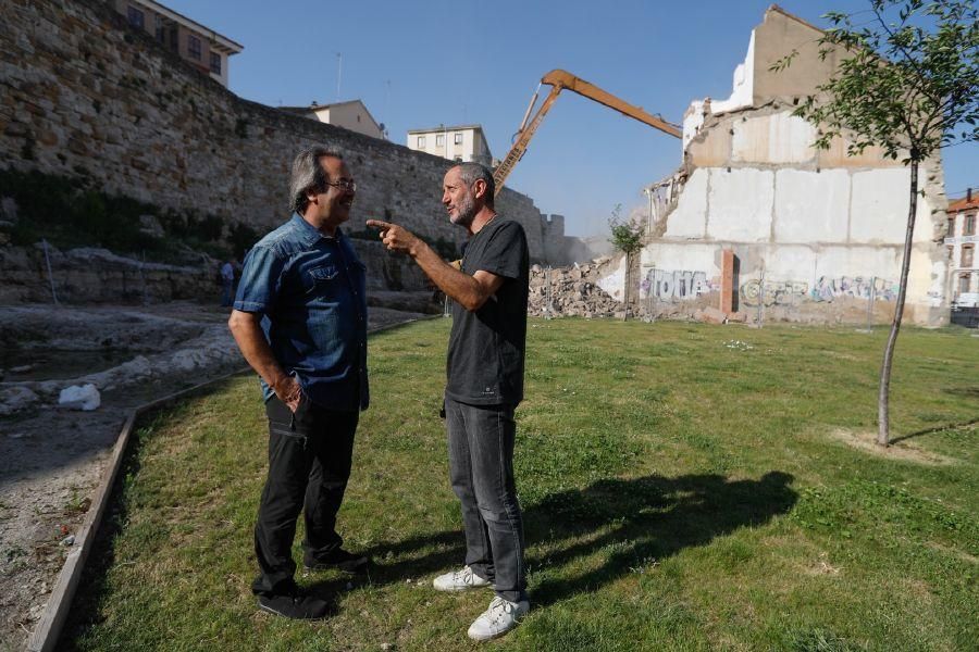 Derribo para liberar la muralla en Zamora