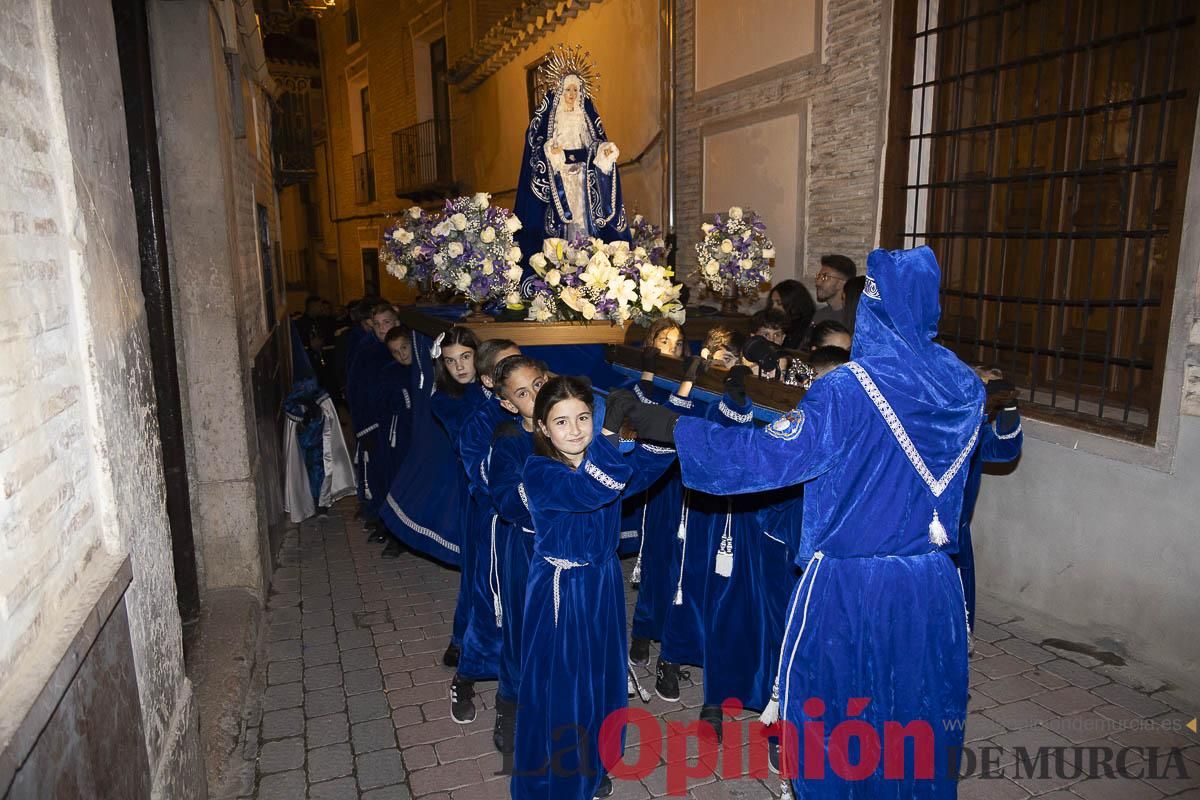 Los niños toman las calles de Caravaca en la procesión de Lunes Santo