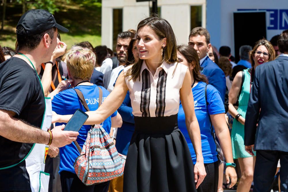 Doña Letizia luce un abdomen firme