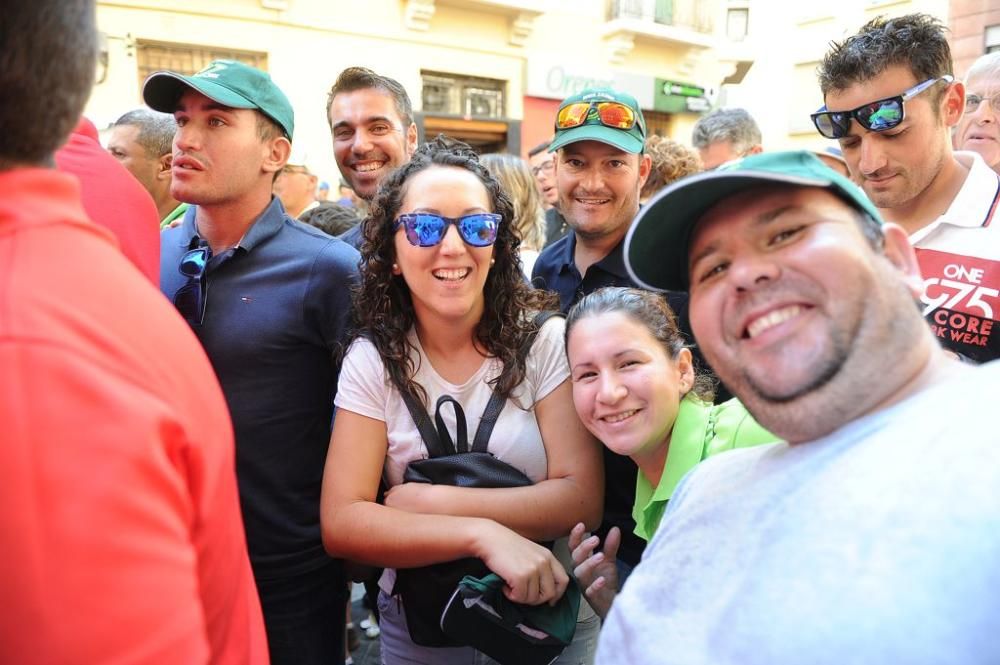 Gran protesta de los agricultores frente a la CHS