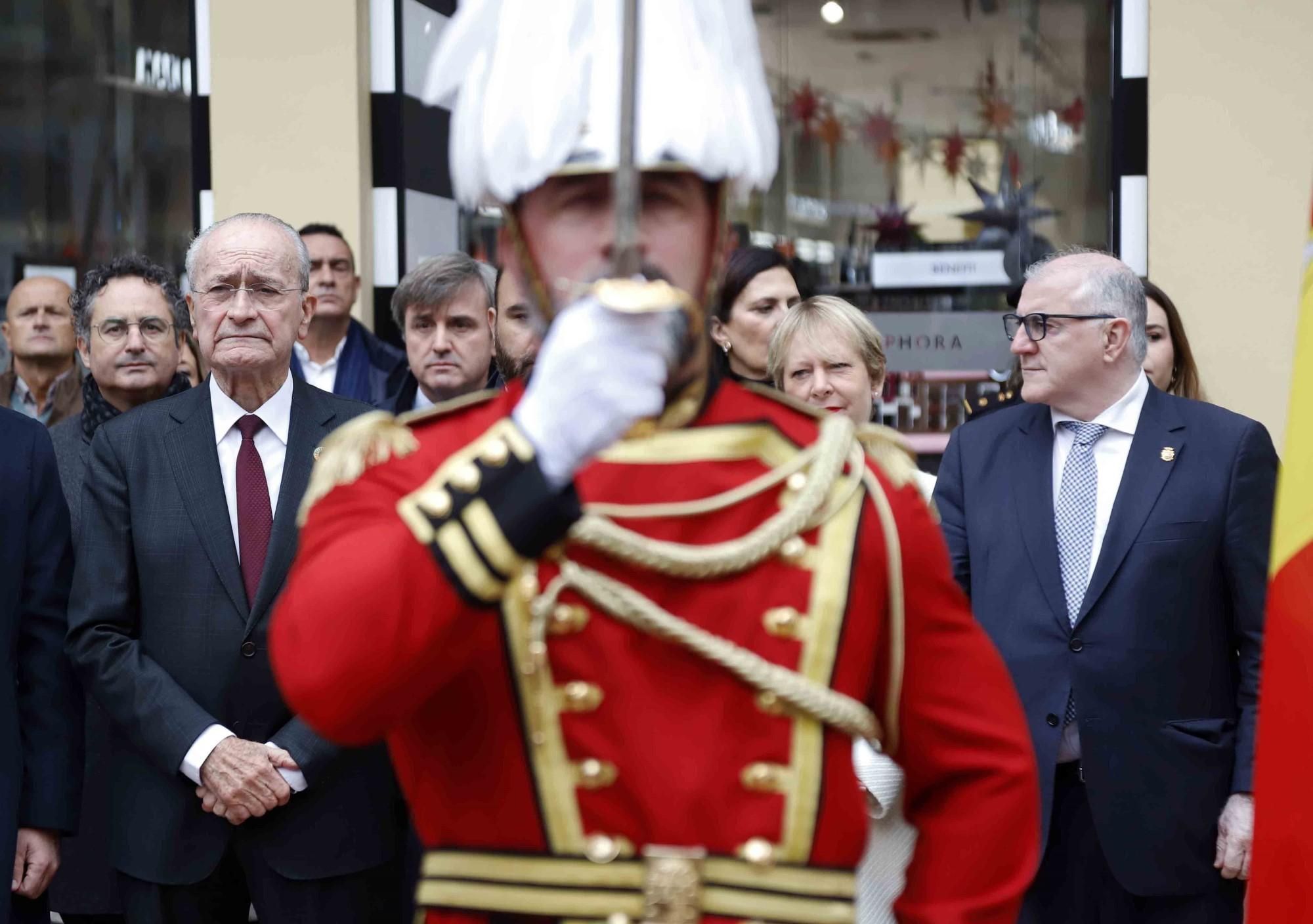 Málaga rinde homenaje a la Constitución Española en su 45 aniversario