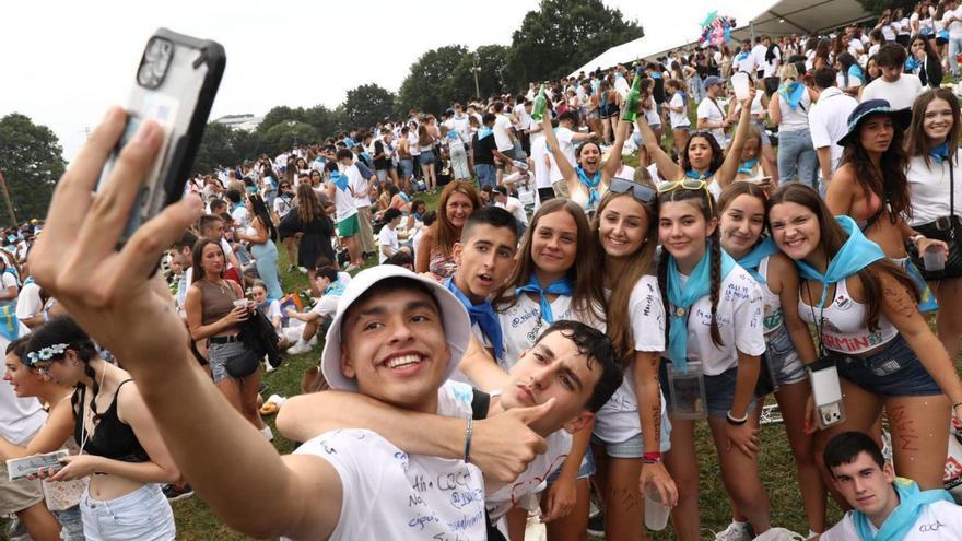 Un grupo de romeros, en el Carmín del año pasado. | Juan Plaza