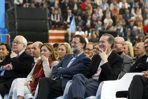 Las imágenes del mitin de la coalición PP-PAR en Zaragoza