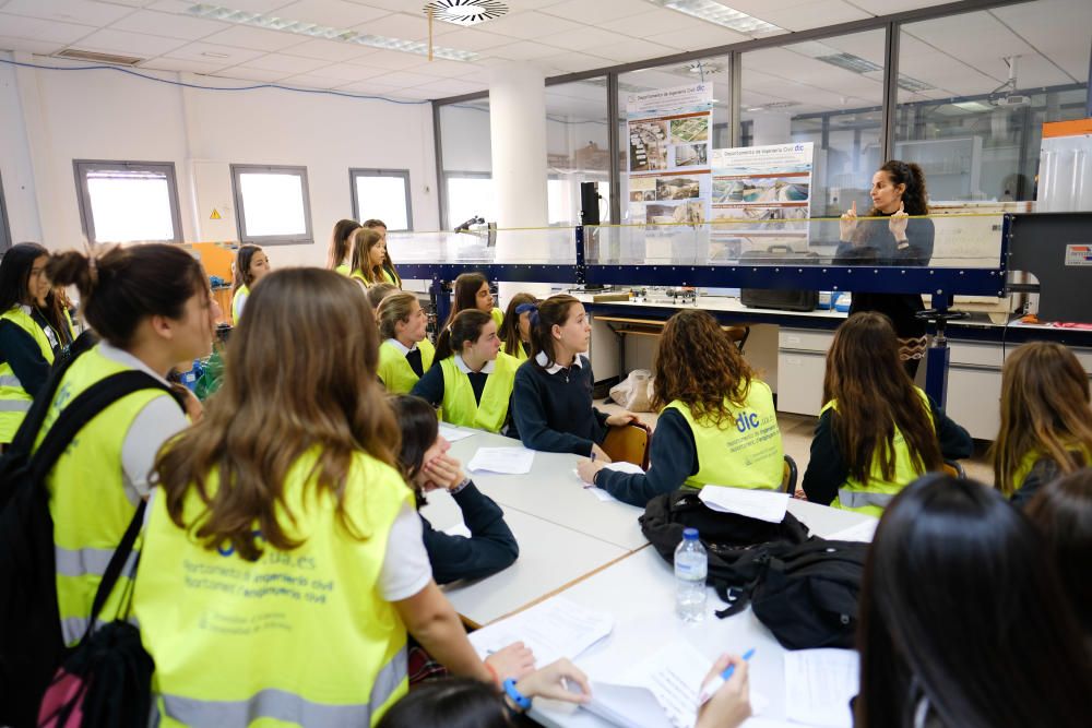 Alumnas de la ESO conocen la Ingeniería Civil