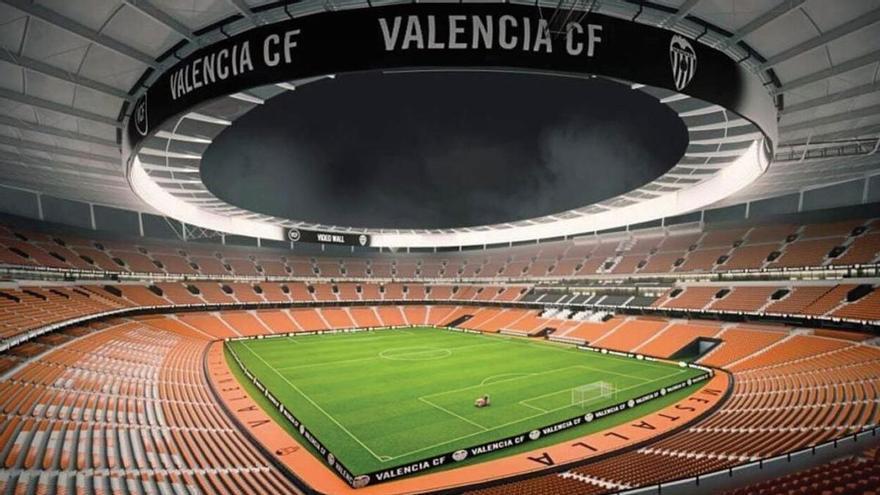 La candidatura del Nou Mestalla para el Mundial 2030: 5.000 espectadores menos, 4.620 metros de salas VIP y un museo de la fama