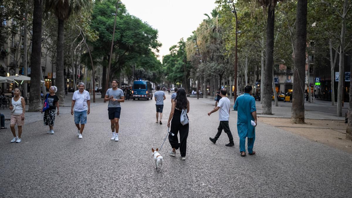 La rambla del Raval.