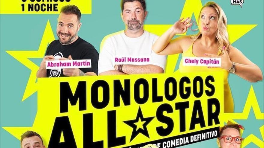 El teatro López de Ayala de Badajoz propone una noche de humor con los 'Monólogos All Star'