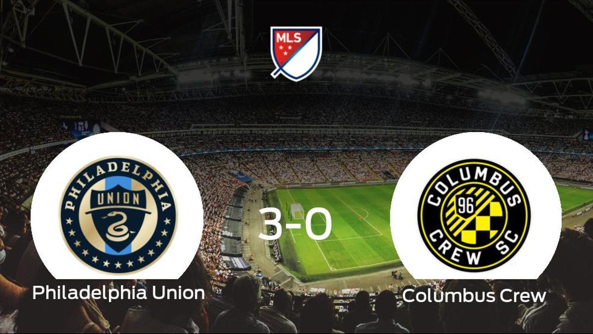 El Philadelphia Union consigue la victoria ante el Columbus Crew con una goleada (3-0)