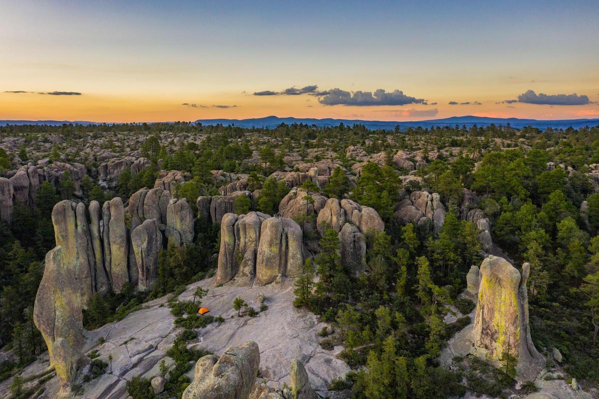 Imponente paisaje natural del territorio del norte de México.