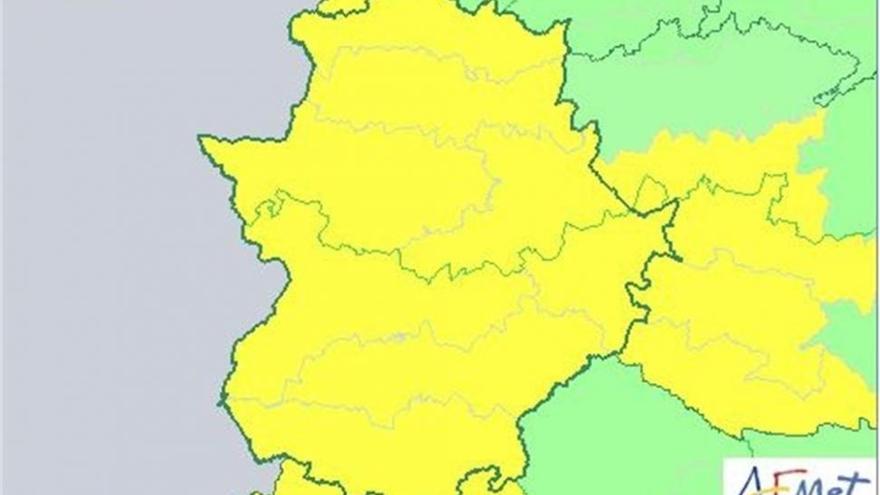 Extremadura permanecerá este domingo en riesgo por tormentas